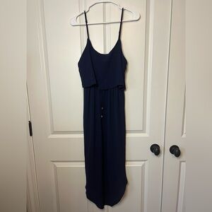 Elegant Navy Blue Women's Dress